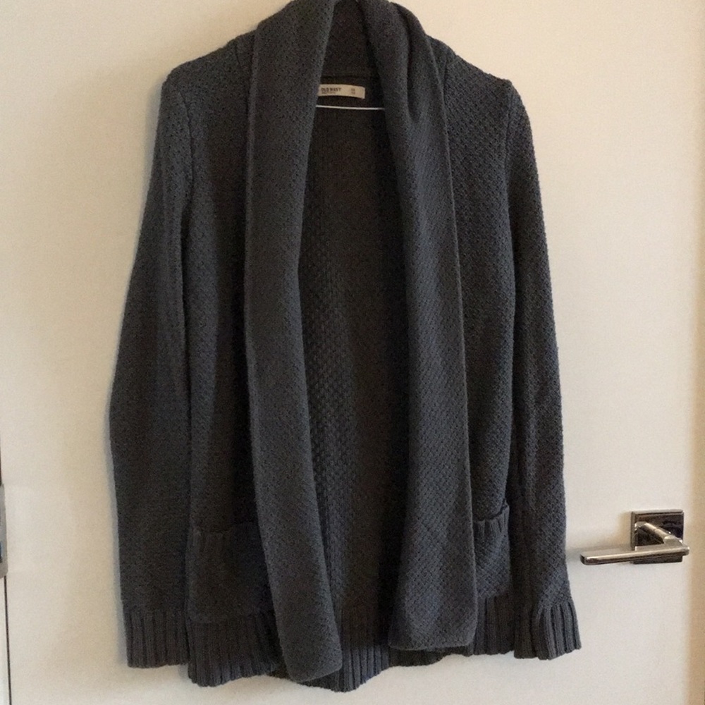 Old Navy Grey Knit Cardigan